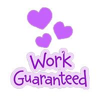 work guaranteed badge